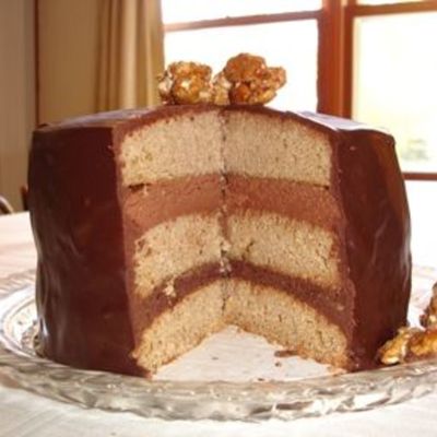 Chocolate Chesnut Cake With Inside View