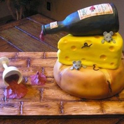 Spilled Wine Housewarming Cake