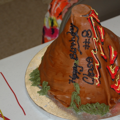 Exploding Volcano Cake!