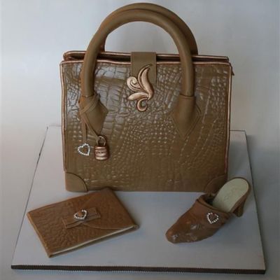 Crocodile Skin Handbag, Shoe & Wallet