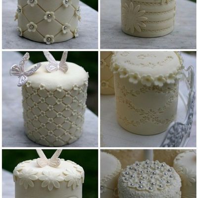 Collection Of Mini Wedding Cakes