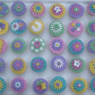 Multicoloured Cupcakes