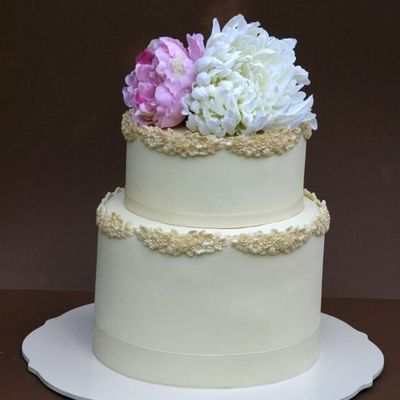 Peony Wedding Cake