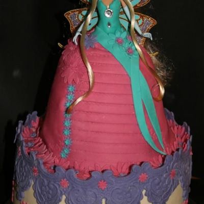 Winx Doll Cake,.
