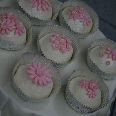 Pink Daisy Cupcakes