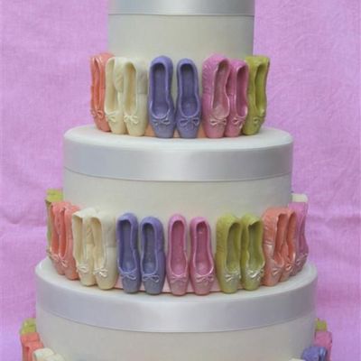 3 Tiered With Ballet Slippers