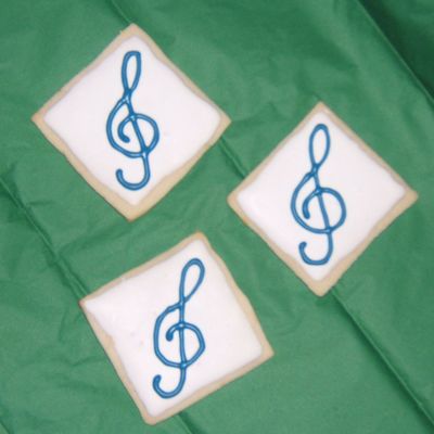Treble Clef Cookies