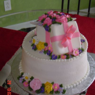 Gift Box Cake For Bridal Shower