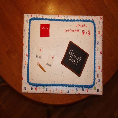 Great Job Math Cake