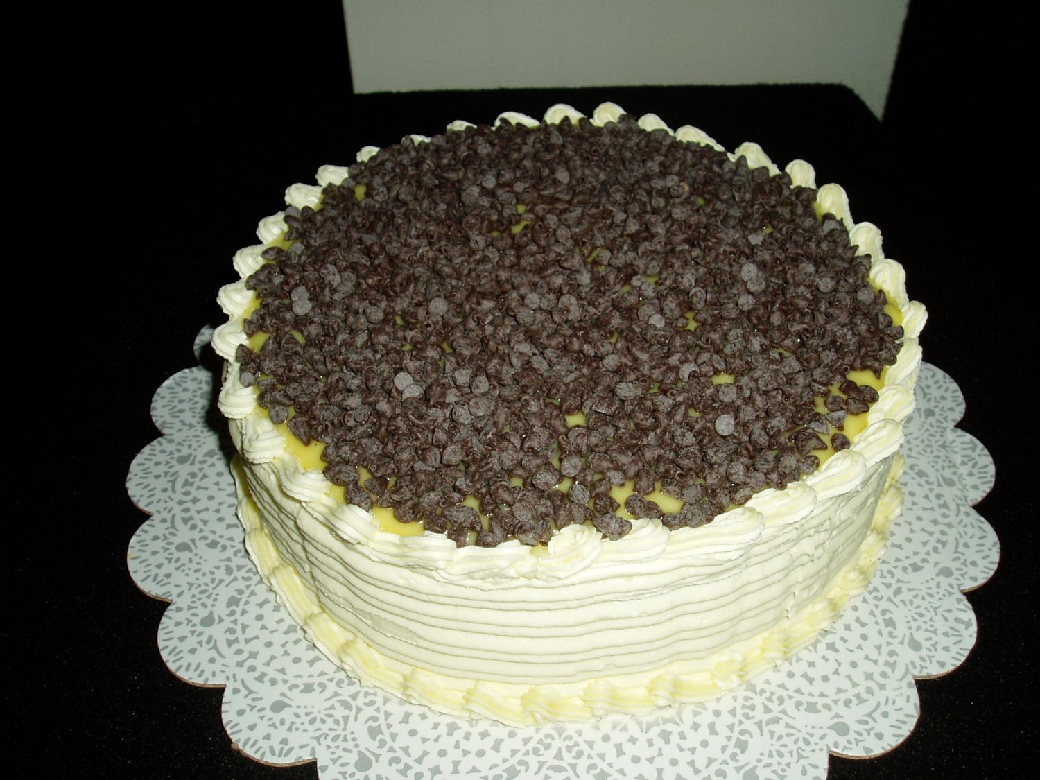 Chocolate Chips With Lemon Custard