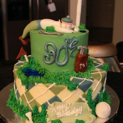 Golf Birthday Cake