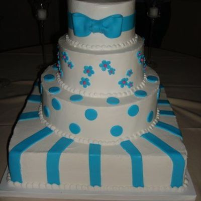 Wedding Cake With Some Fondant