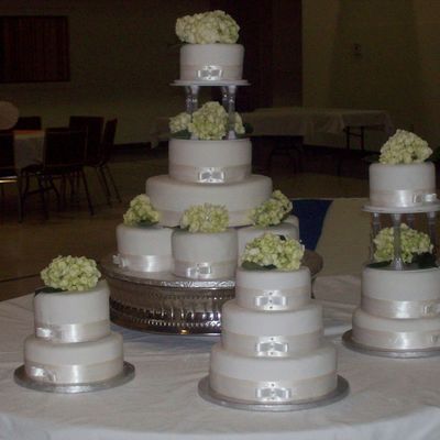 Front View Of Monster Wedding Cake