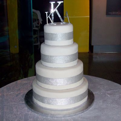 Silver Wedding Cake
