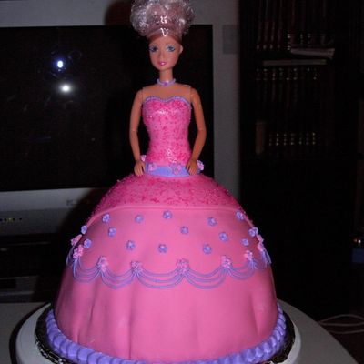Barbie Cake For A 5 Year Old Girl.