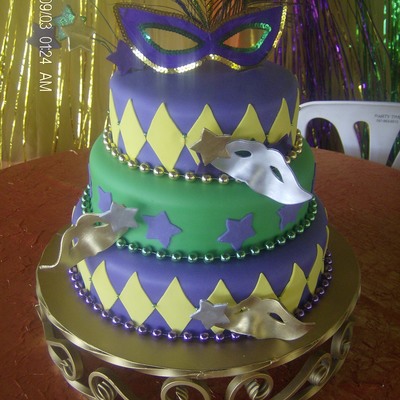 Bizcocho Motivo De Mardigras
