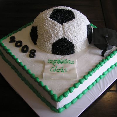 Graduation Cake For A Soccer Player