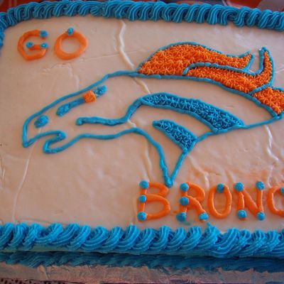 Broncos Cake