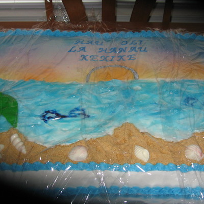 Hawaii Anniversary Cake