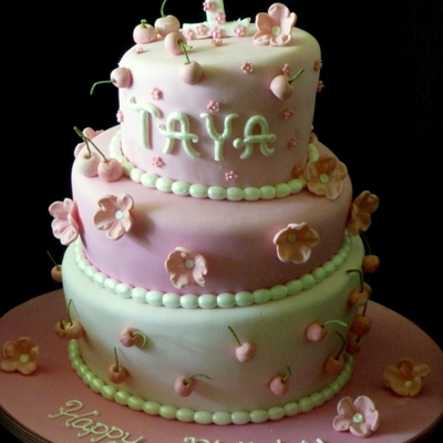 Cherries And Blossoms Topsy Turvy