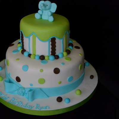 Little Boy 1St Birthday Cake