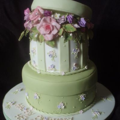 Hat Box Cake Side View