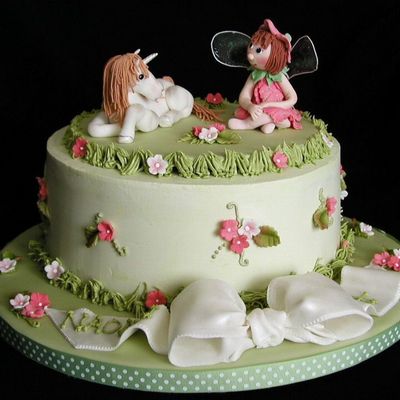 Fairy Unicorn Garden Cake
