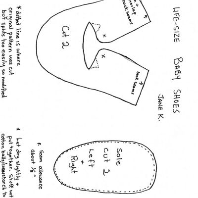 My Baby Shoe Pattern