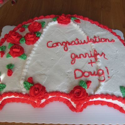 Umbrella Bridal Cake