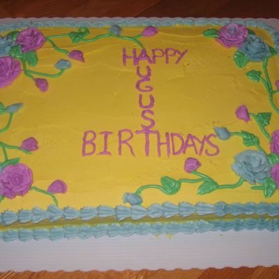 August Birthday Cake