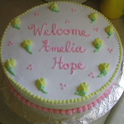 Sweetpea Baby Shower Cake