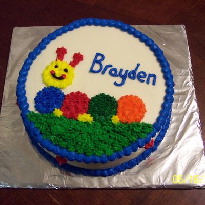 Caterpillar Smash Cake