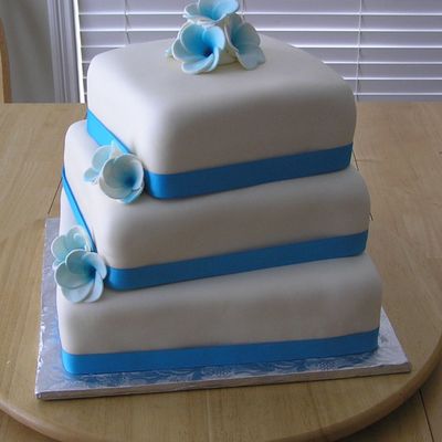 Blue Wedding Cake