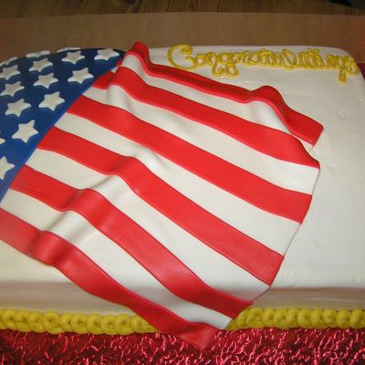 Flag Promotion Cake