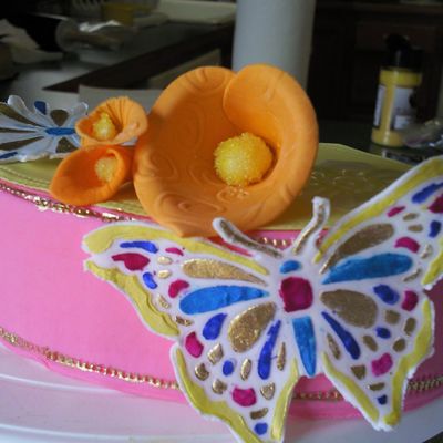 Calla Lillies And Butterfly