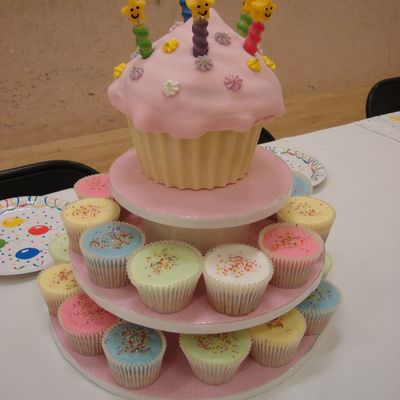 Giant Cup Cake Tower