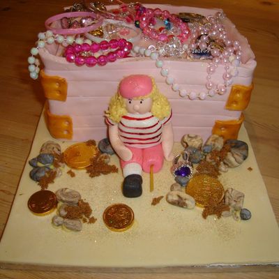 Pirate Treasure Chest Cake For Girls
