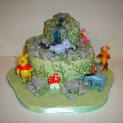 Winnie The Pooh, Tiger Eyeore Birthday Cake