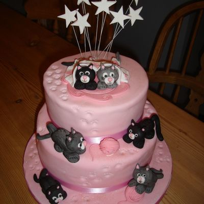 Cat Kitten Birthday Cake