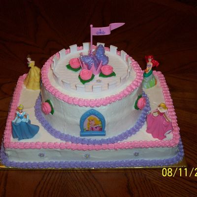 Disney Princess Castle Cake