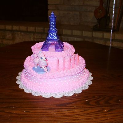 Pink Poodle Cake