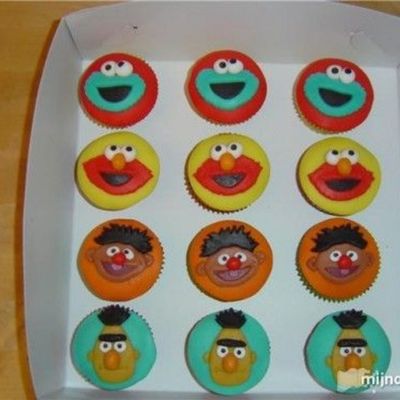 Sesamstreet Cupcakes