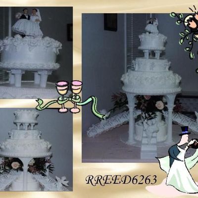 All White Wedding Cake