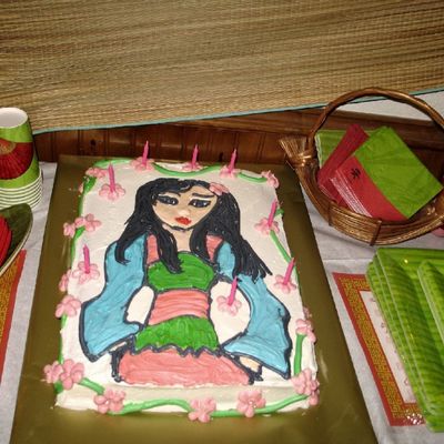 Asian Celebration Birthday Party Cake