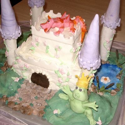 Castle With Frog And Dragon