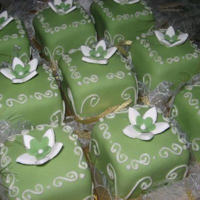 Olive Green Petit Fours