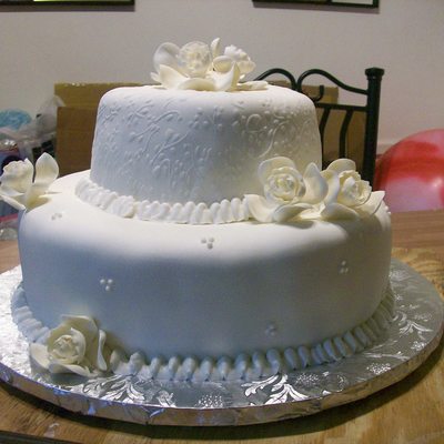 White With Gardenias