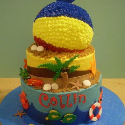 Beach Ball Cake