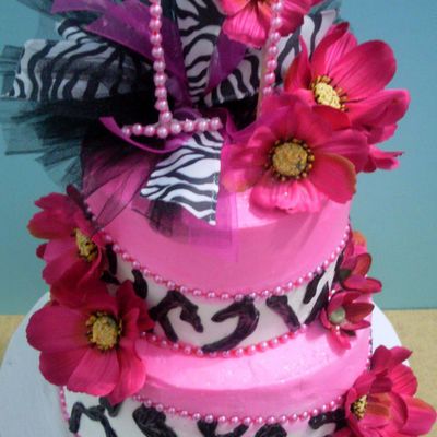 Zebra Print Cake