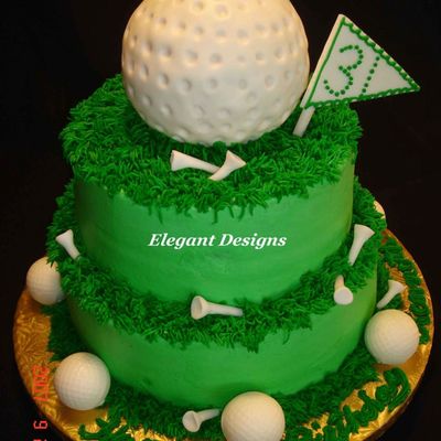 Golf Ball Birthday Cake